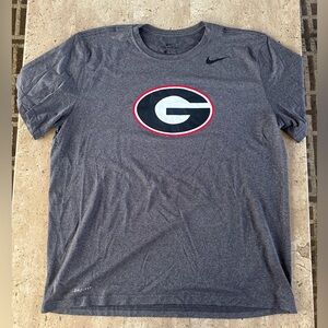 Nike Gray UGA Logo Dri-FIT Men's Tee